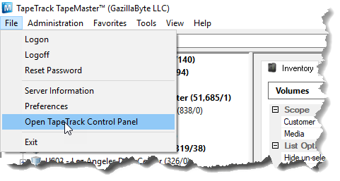select_open_tapetrack_control_panel.png
