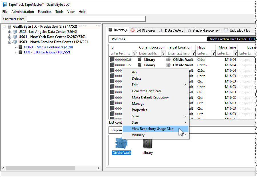 tapemaster_repository_view_map.png